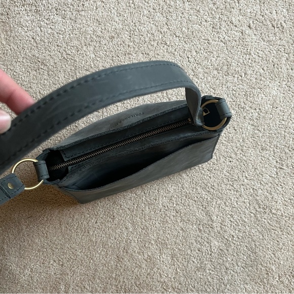 Portland Leather Gray Suede Purse - Picture 5 of 9